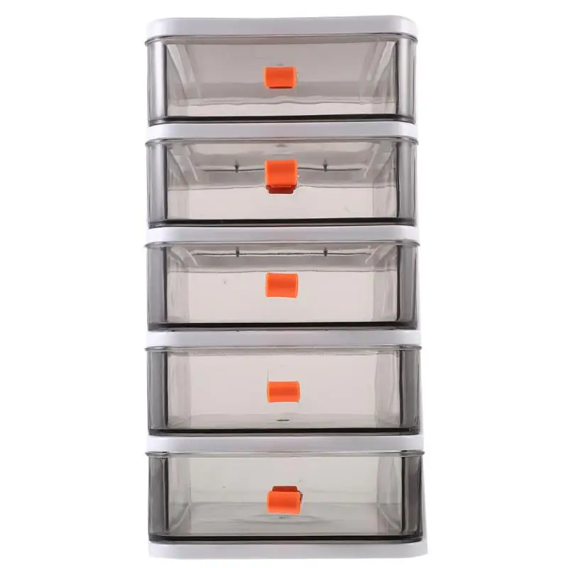 

Five Layers Transparent Desktop Storage Box Small Drawer Desk Storage Cabinet Plastic Mini Storage Box Stationery Storage Box