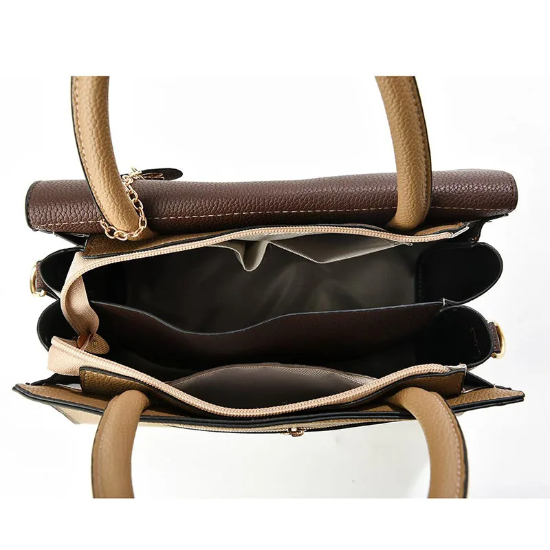 Interior of compact crossbody bag