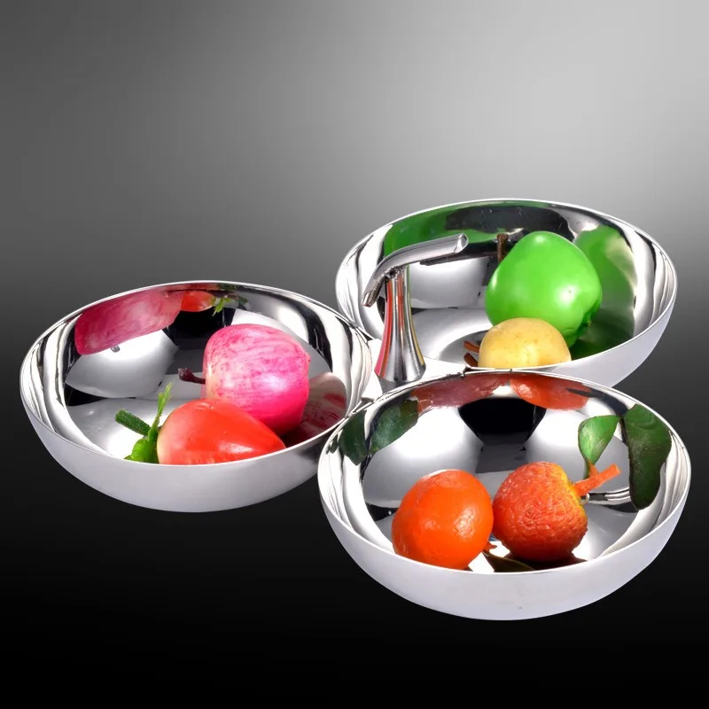 

304Stainless Steel Triangle Tray, Fruit, Dim Sum, Snack Tray, Desktop Storage Tray,
