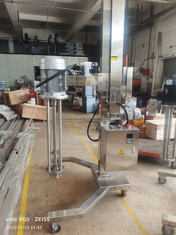 Stainless Steel Homogenizer Emulsion Machine Liquid Mixer Double Jacket Mixing Tank Cream Lotion Detergent Emulsifying Machine