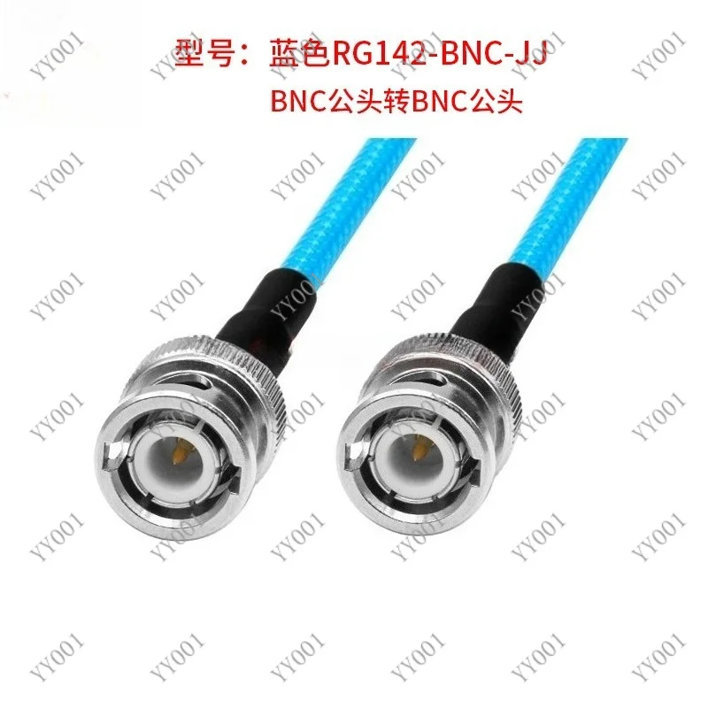 50Ohm RG142 Blue RF Test Cable, BNC-JJElbow Double Male Connector DC-4GHz
