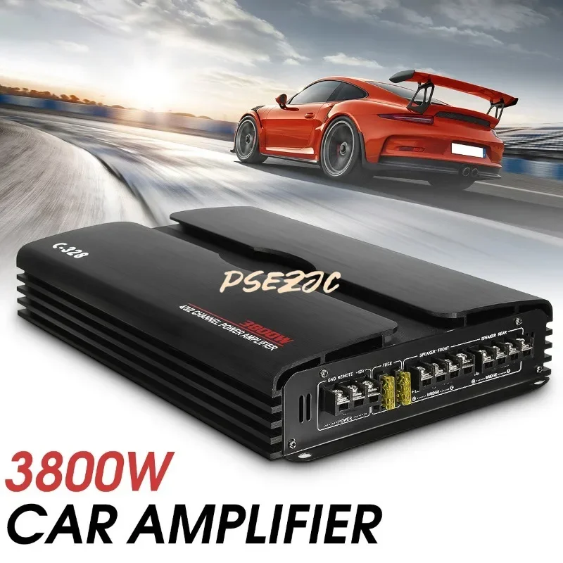 

Car Audio Modification 4-channel 12V Car High-power Amplifier C-328 3800W Car Amplifier Subwoofer