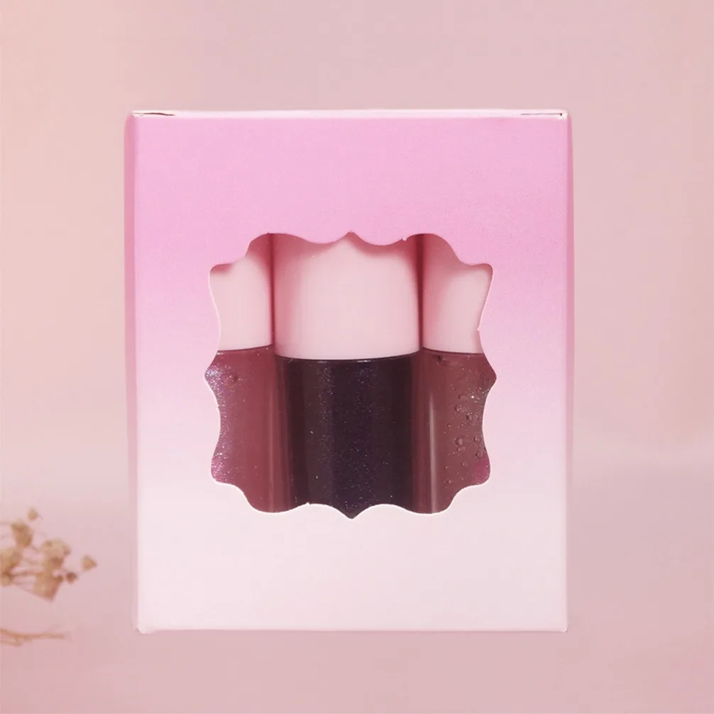 3個入りフルーツフレーバーリッププランパーオイル、温度変化保湿、プライベートラベルカスタムロゴ、ヴィーガンメイクアップ、卸売リップオイル