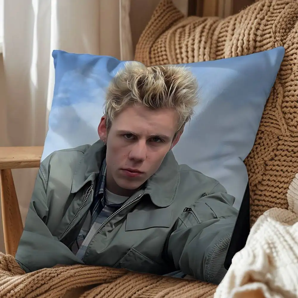 I CONDEMN Kid LAROI Pillow Case Anti-dustmite Pillowcase Invisible zipper silky short plush Sofa cushion cover