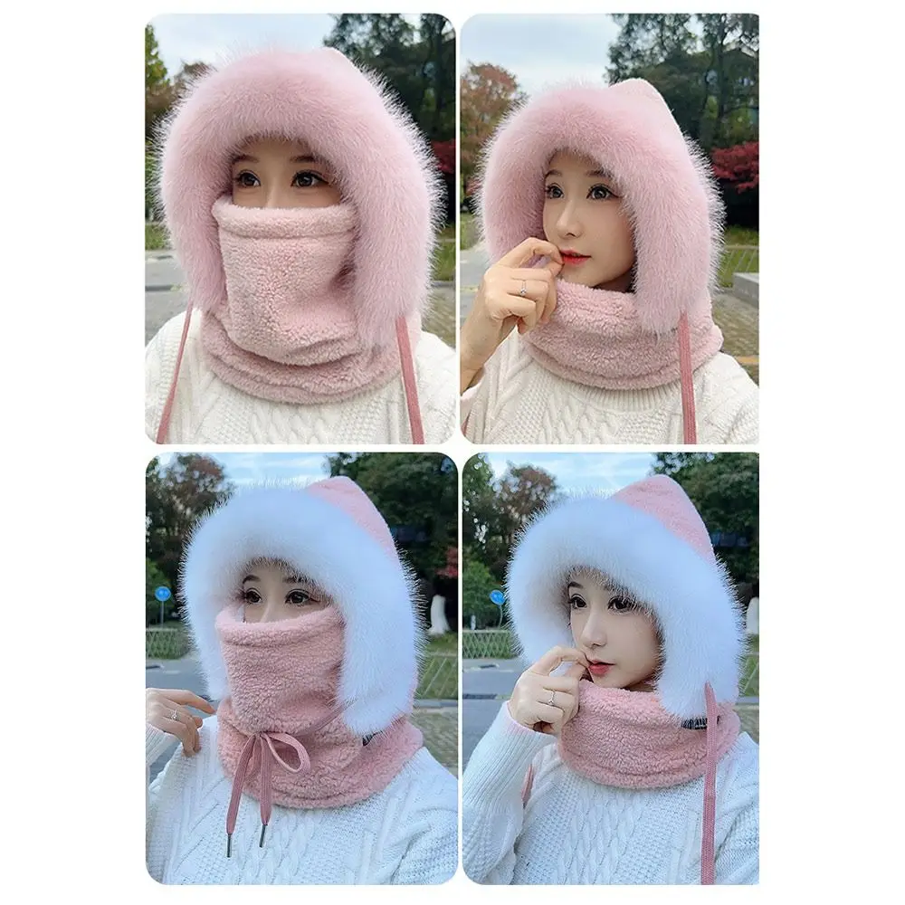 أزياء الشتاء بالاكلافا قبعة يندبروف سميكة بيني قبعة الرقبة أدفأ الدفء مقنعين قناع الوجه في الهواء الطلق