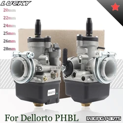 For Dellorto PHBL 20 22 24 25 26 28mm Motorcycle Carburetor 2T 4T Stroke Engine Racing Carburetors Scooter Enduro Motocross