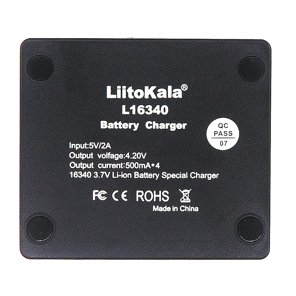 1-5PCS LiitoKala Lii-L16340 18650/26650 Rechargeable Battery Charger 4Slot For 3.7V 18350 1850 16340 CR123A CR17335 Batteries