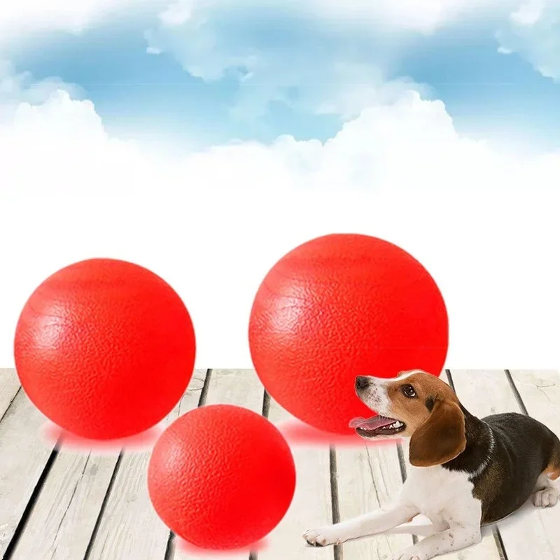 Indestructible Solid Rubber Ball Pet Dog Toy Training Chew Play Fetch Bite Toys  Dog supplies Puppy Dog Toys for Large Dogs