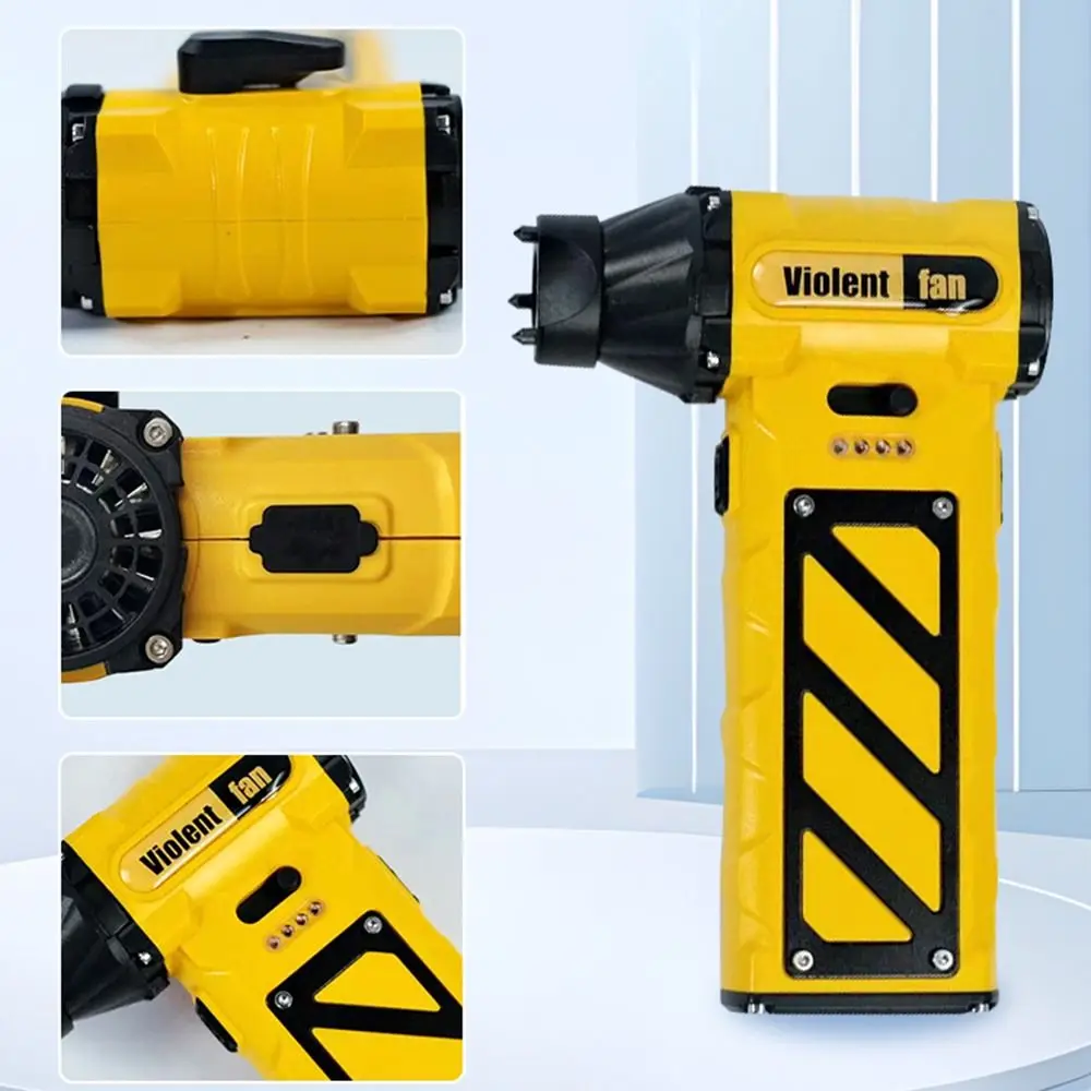 

110000 RPM Mini Turbo Jet Fan 8000mah Powerful Airflow Electric Air Duster Rechargeable Safety Hammer Design Brushless Motor