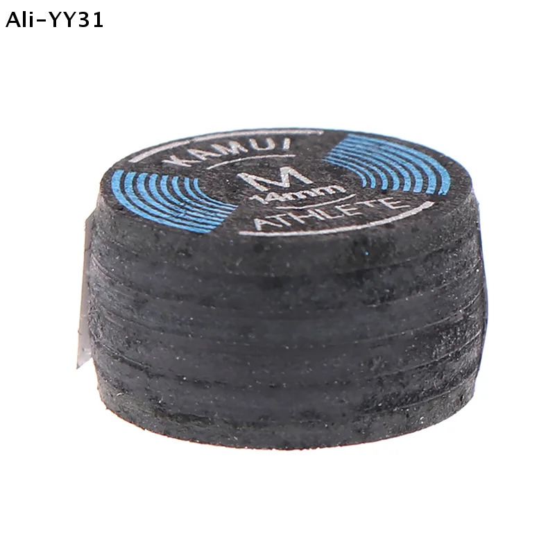 

【WG】1 шт. 14 мм S/M/H Качественный кожаный наконечник для бильярдного кия, для пула, девятки, снукера, жесткий/мягкий наконечник