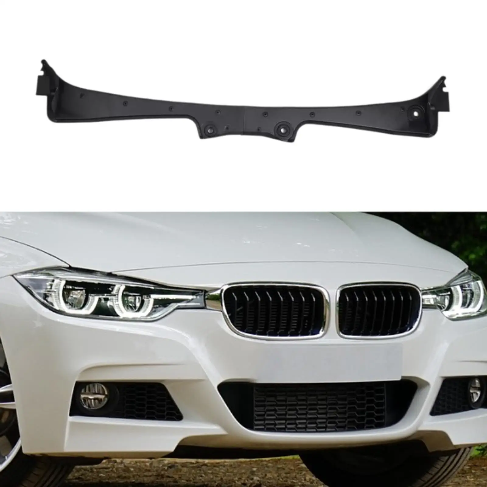 Front Windshield Wiper Cowl Cover Panel 2 Pieces 51717027083 Stable Performance Sturdy Replaces Repair Part for 5 Series