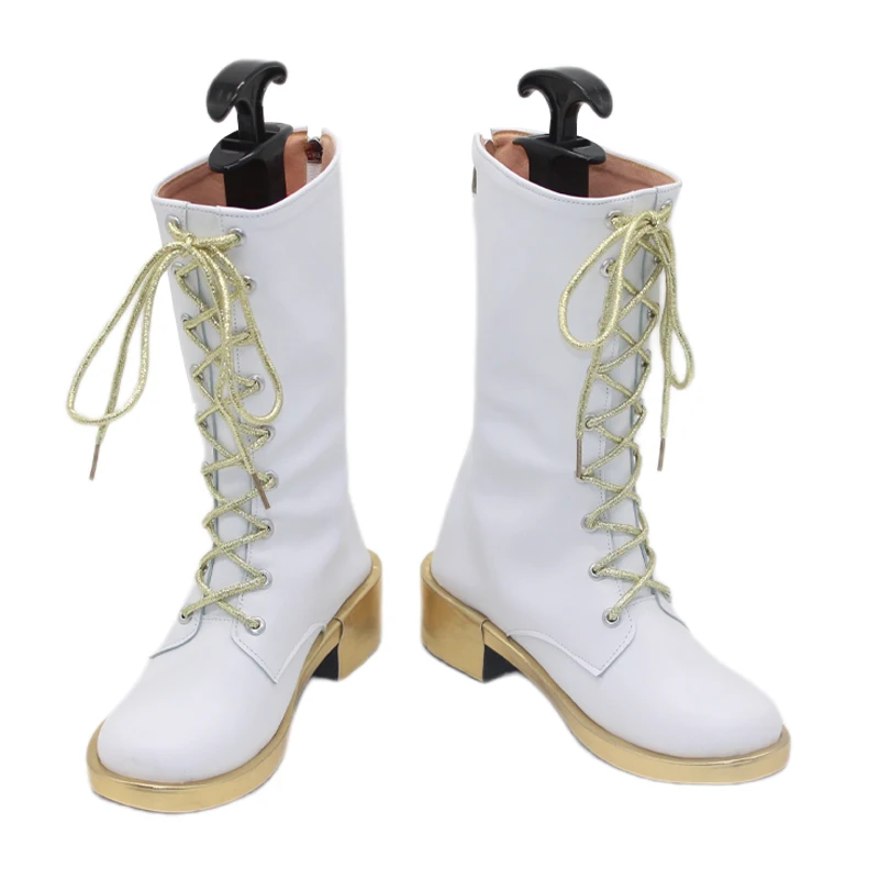 KPop Demon Hunters Zoey Stiefel Weiß Golden Dance Outfit Schuhe Cosplay Stiefel Halloween Karneval Requisiten Made Zoey Kinder Stiefel