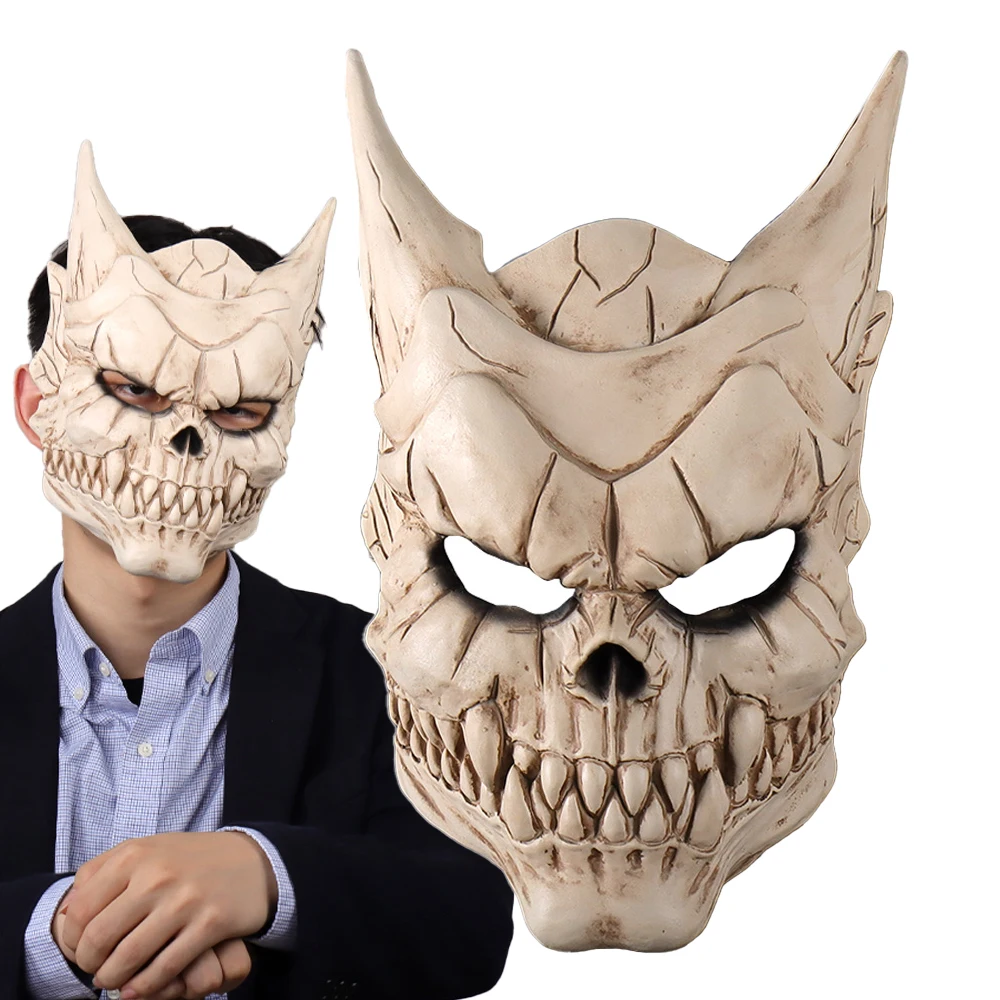 

Anime Kaiju No 8 Kafka Hibino Mask Cosplay Skull Monster Latex Helmet Defense Force Halloween Carnival Party Costume Props