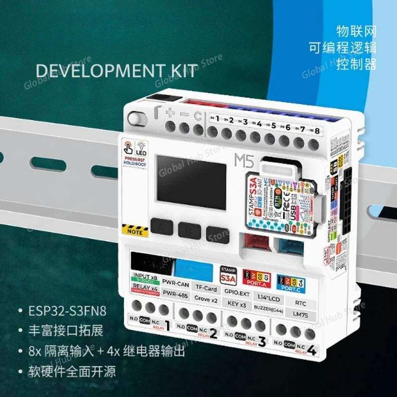 

Official M5Stack Iot Programmable Logic Controller ESP32S3 Cloud Data Monitoring