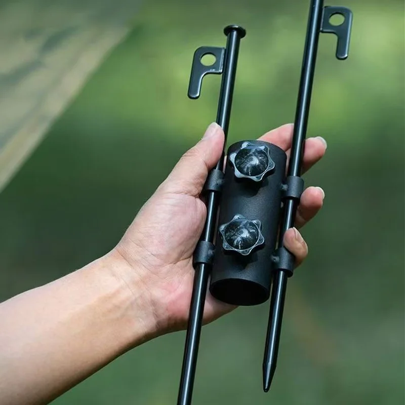 

1Set Outdoor Camping Adjustable Canopy Pole Holder Large Diameter Bracket Camping Tent Canopy Accessories Strut Fixing Tube Base