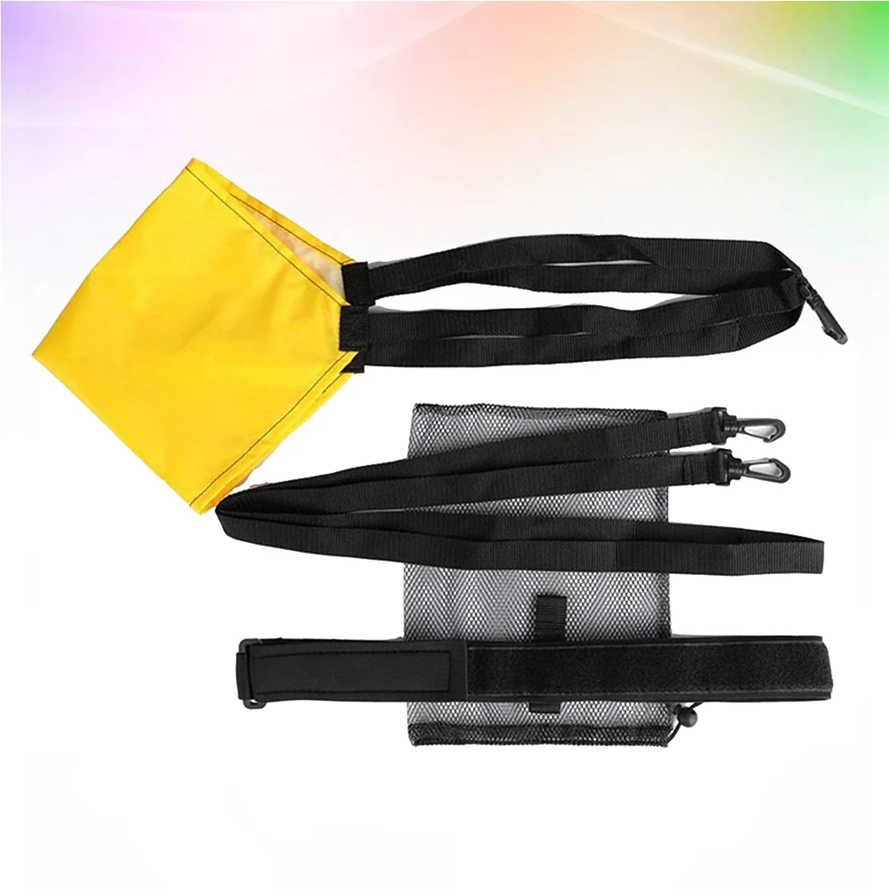 

Swim Training Resistance Belt Lightweight Fast Drying Strength Exerciser Leash Drag Parachute Tether Storage Bag