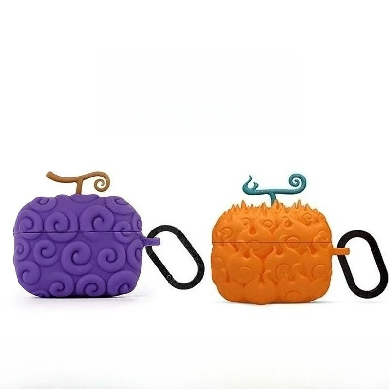 One Piece headphone silicone protective case creative Gum-Gum Fruit Flame-Flame Fruit animation high-value protective case gift