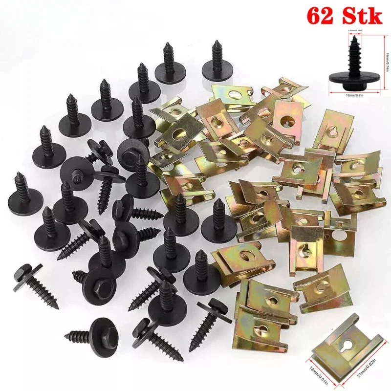 40/62/100Pcs U Nut …