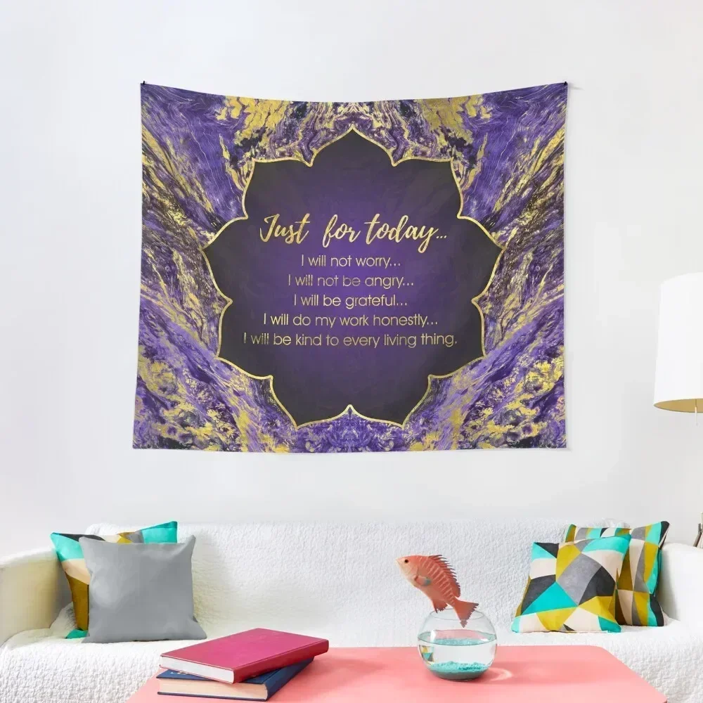 

Reiki Principles - Reiki Precepts Tapestry Wallpapers Home Decor Tapete For The Wall Anime Decor Tapestry