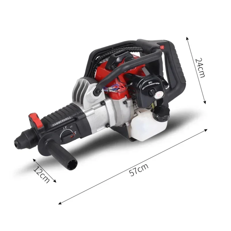 1200W Portable Electric Demolition Hammer Drill Diamond Head Concrete Percussion Rock Dril Pickaxe for Construction