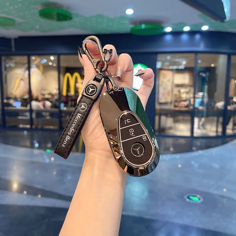 Suitable for the new Mercedes Benz E300 keycase C-Class C300L shell C260L new S-Class S400 package cla300 car buckle MU