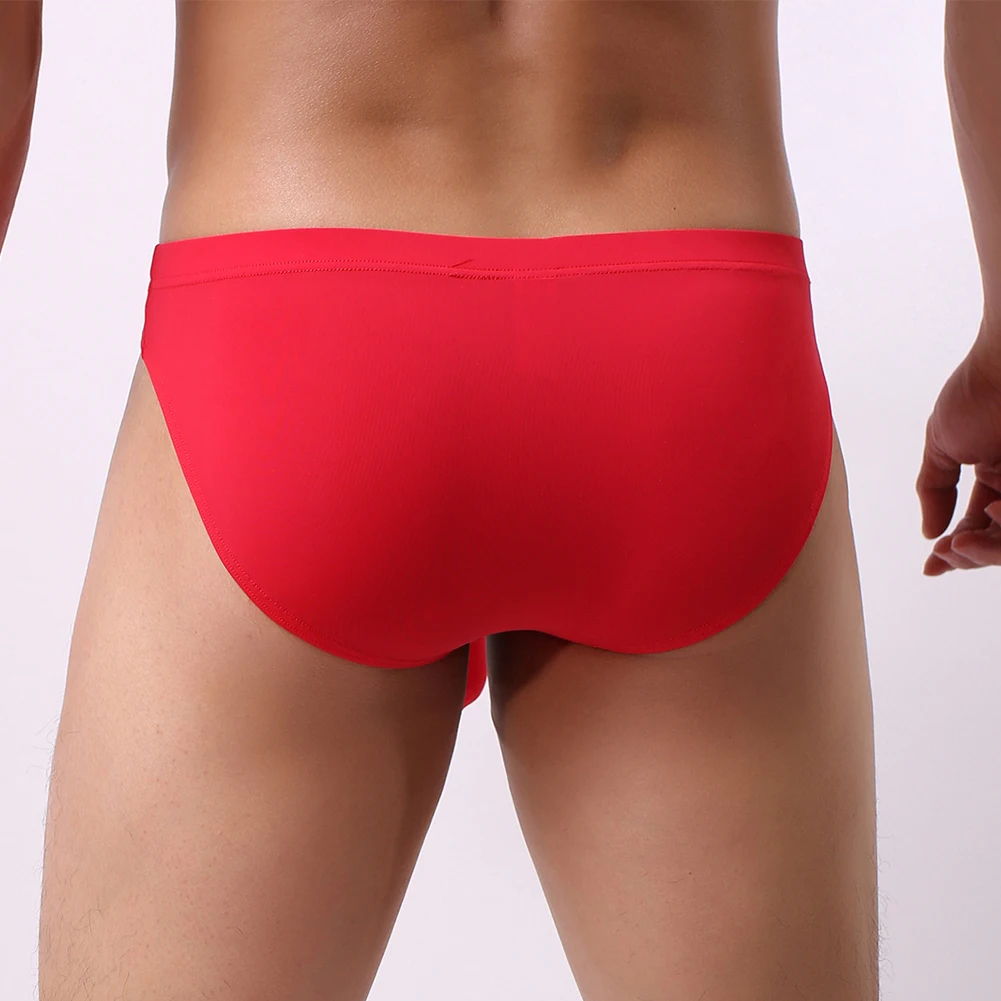 الرجال الفيل الأنف موجز أنيق وتنفس الرجال الفيل الأنف بيكيني الملابس الداخلية الحرير الجليد بألوان مختلفة #2