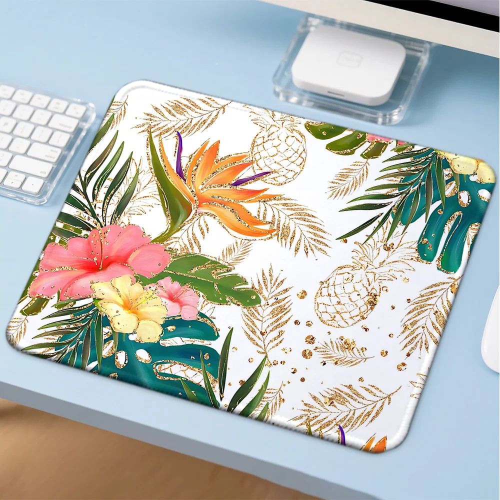 Mosepad tropical plants Computer Mat Desk Accessories Pc Gamer  Mousepad Company Game Mats Mouse Anime Mause Table Decoration