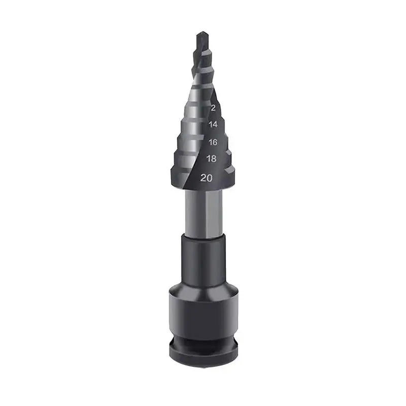 Stepper Drill Bit For Metal Industrial Grade Drill Bit Stepped Up Bits Home Tools Multi Size Hole Stepped Up Drill Bit For