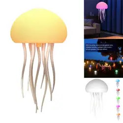 Jellyfish lamp intelligent voice-controlled LED jellyfish Night Light Portable Tentacle Rotatable RGB Gradient Cute Desk Lamp