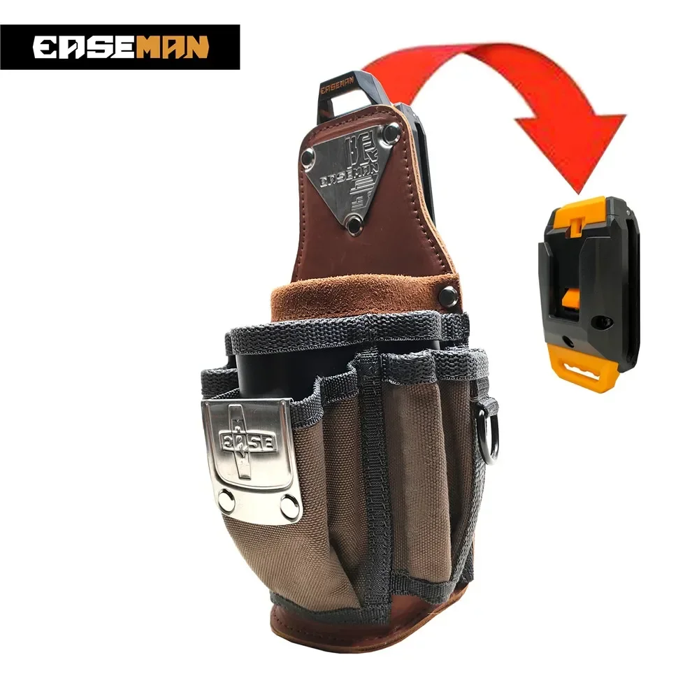 1680D Oxford Heavy‑Duty Tool Storage Pouch, Wear‑Resistant Multi‑Compartment Organizer for Electrician Accessories