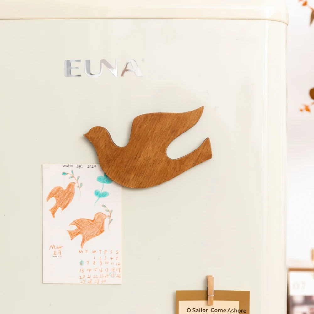 Vintage Hummingbird Wall Decal Swallow-Shaped Bird Fridge Magnet for Wall Refrigerator Magnets Cabinet Coasters Home Decor Gifts