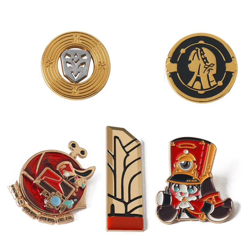 Game Honkai Star Rail Enamel Pins Pom Pom Shield Badges Brooches For Women Men Backpack Clothes Lapel Pins Jewelry Gifts
