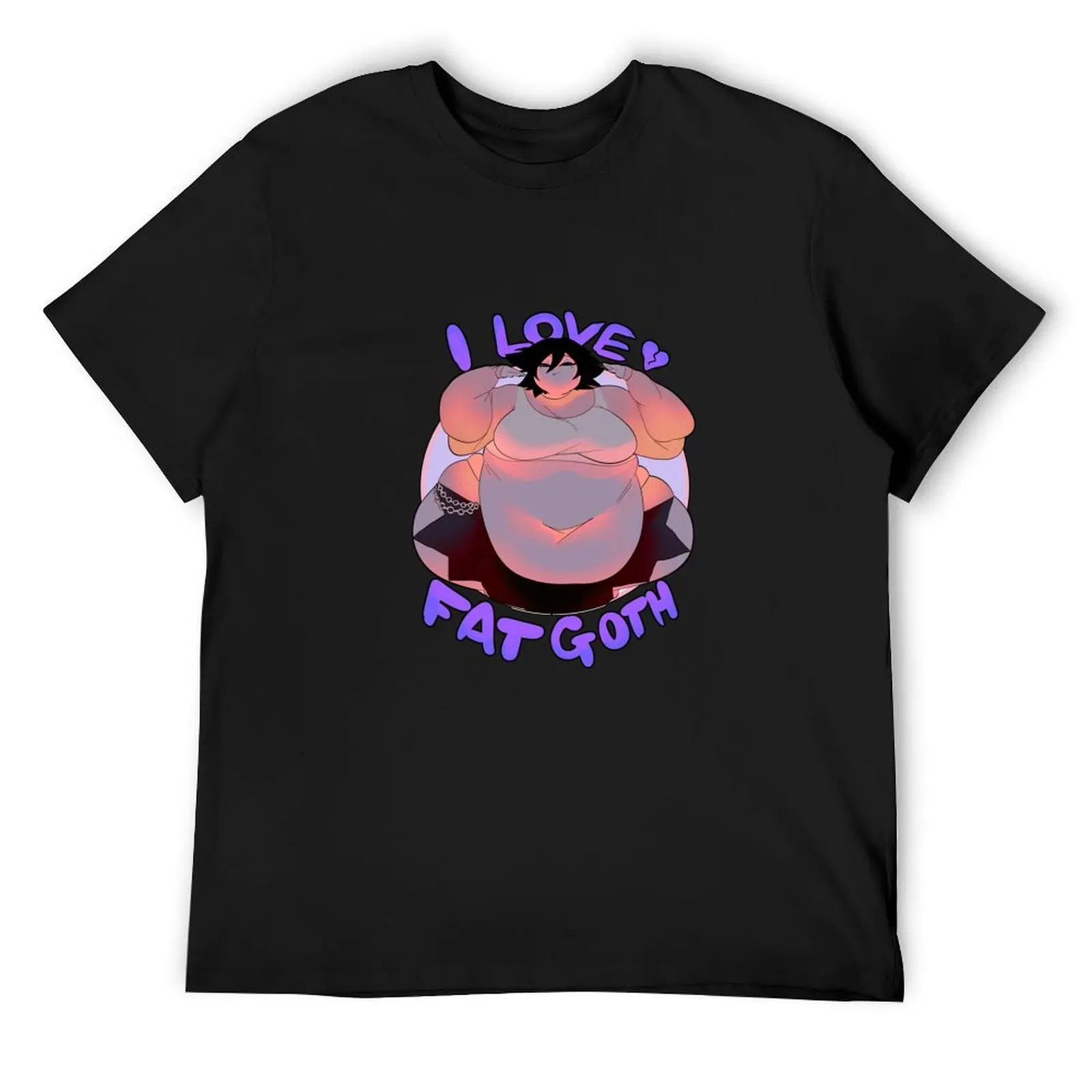 

“I love fat goth” T-Shirt blanks rapper graphic tees essential t shirt men graphic t shirts