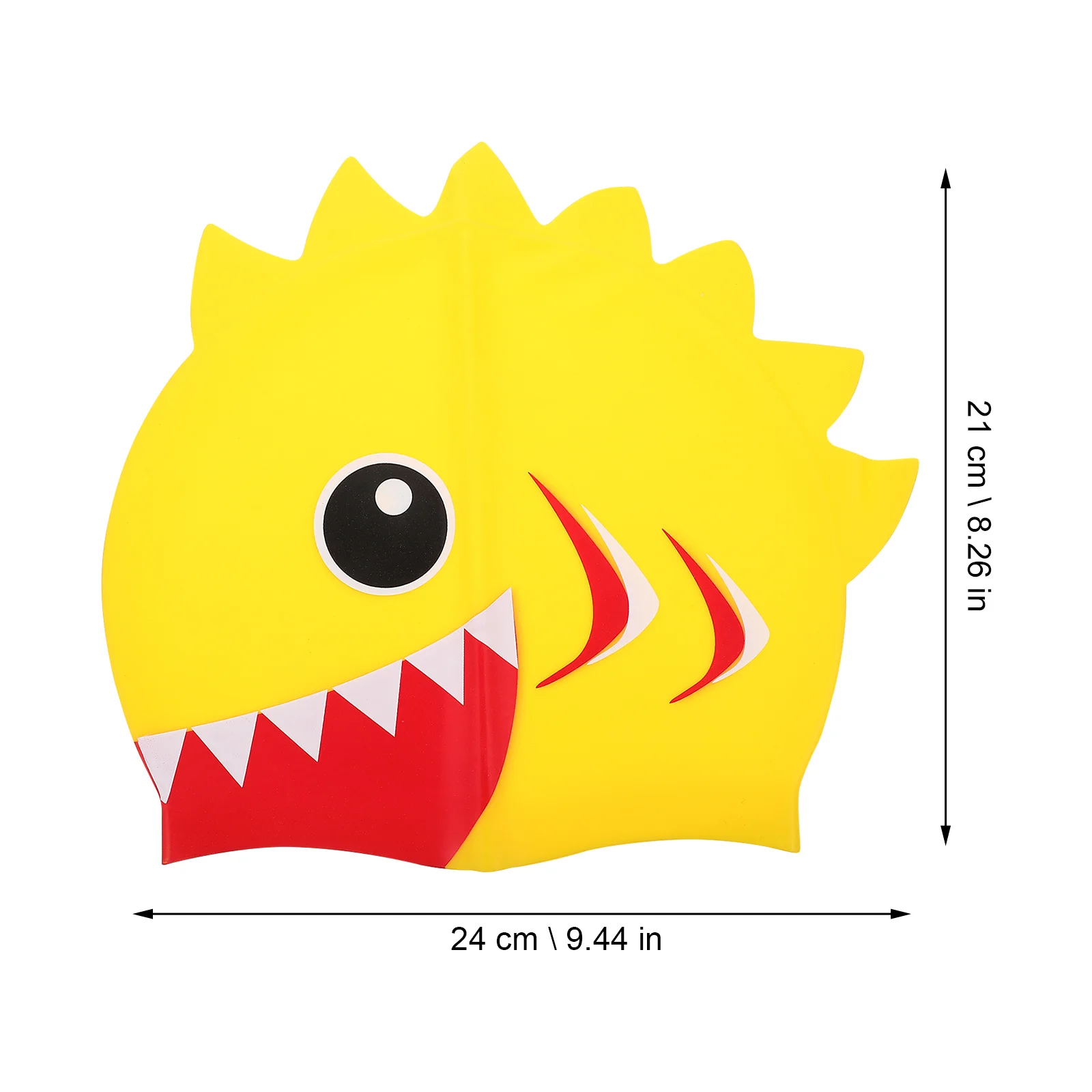 

1pc Silicone Swim Caps Waterproof Swimming Hat Anti-Slip Elastic Ear Protection Cartoon Design Durable Swim