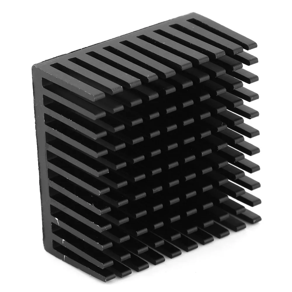 

5PCS 40 X 20 X 40mm Heat Cooling Fin Silver/ Black with Adhesive Backing Heat Sink Aluminum Material Aluminum Heatsink Fin