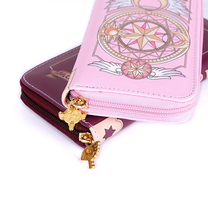 Anime Card Captor Sakura Kurze Frauen Geldbörsen Cartoon Sakura männer Geldbörse Zipper Geld Taschen – Detail 6