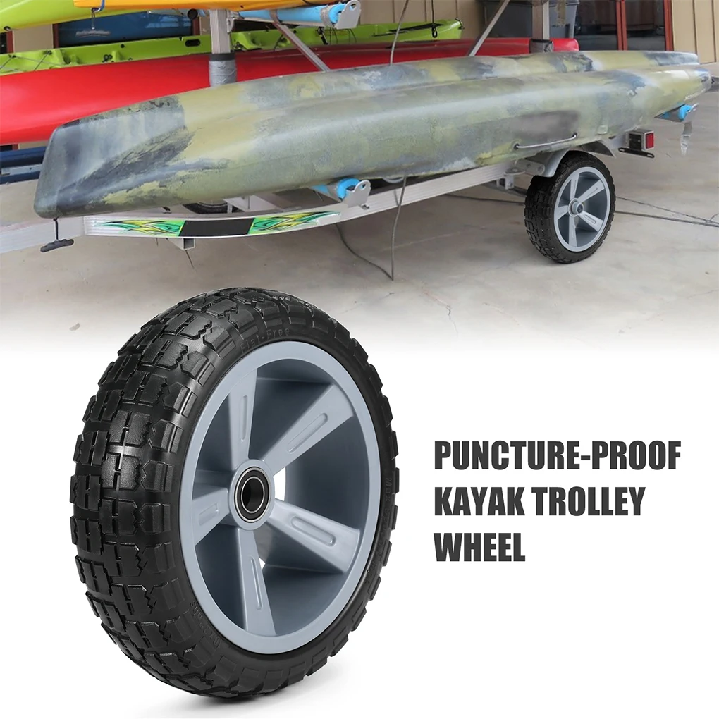 

10 Inch Kayak Tires Paddleboard Trolley Wheel Replacement Repairing Puncture-proof Tyre Water Sports Kayaking Canoeing