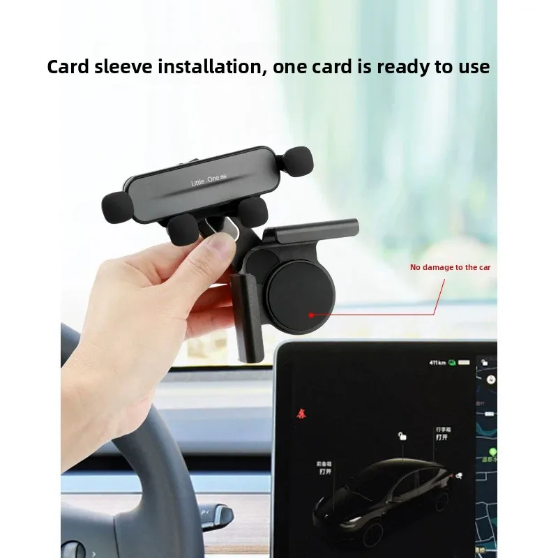 Clip-on Phone Mount For BYD Shark 6 RHD Floating Screen Car Holder Interior Accessories