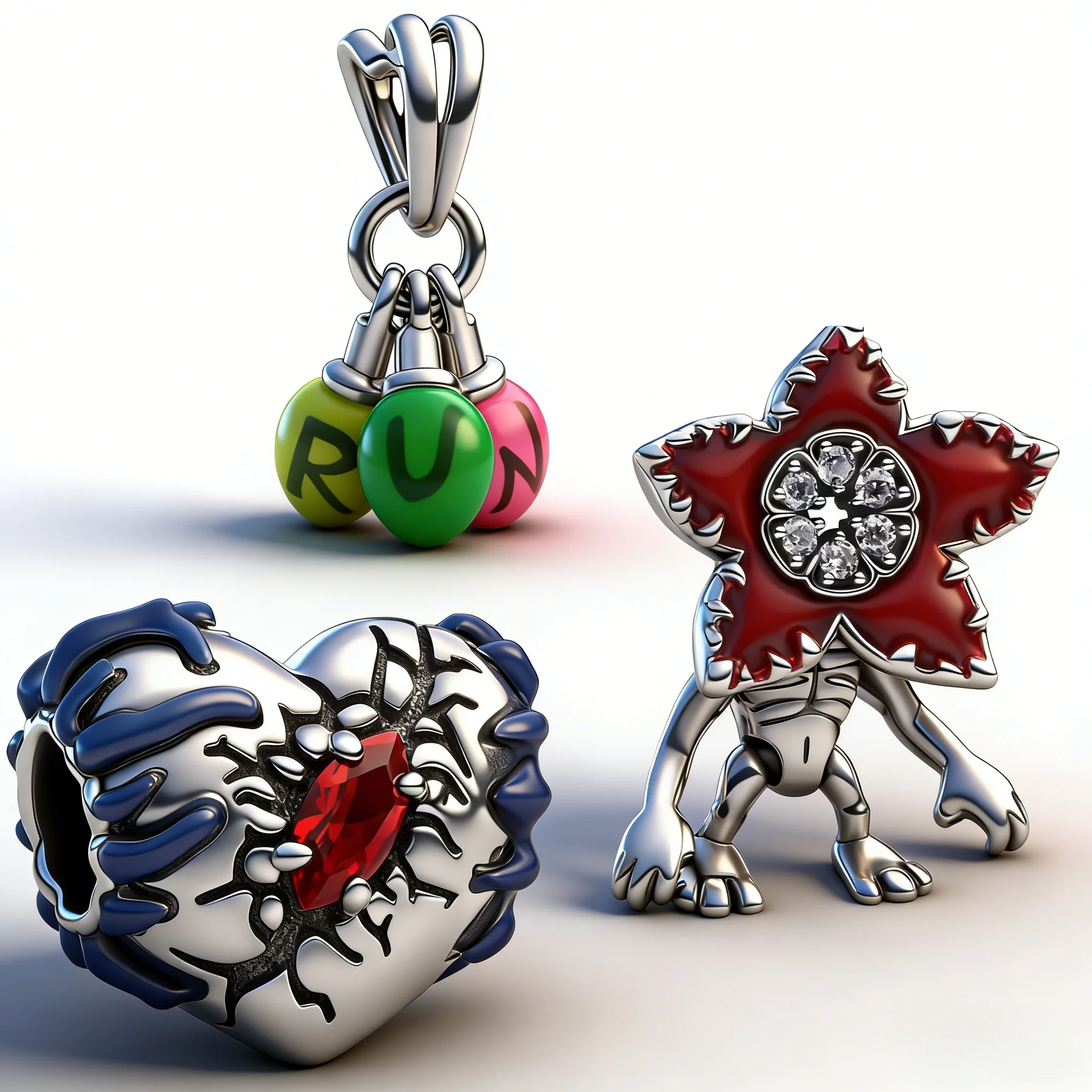 

Новый красный браслет-шарм в виде цветка-монстра из стерлингового серебра 925 пробы, с бусинами, для самостоятельного изготовления украшений, высококачественный бутик-подарок для женщин