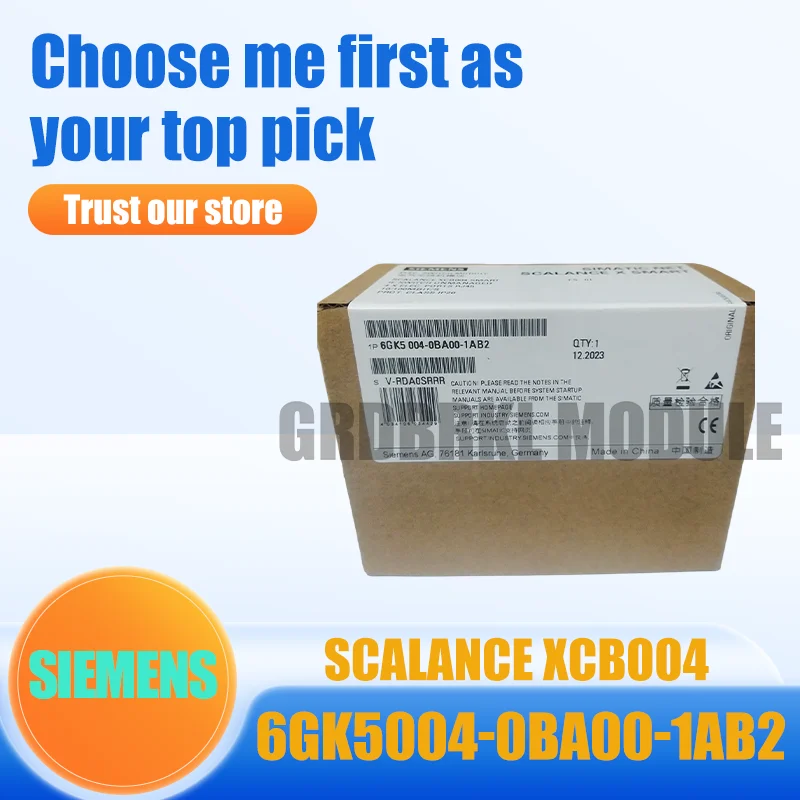 

New Original SIEMENS 6GK5004-0BA00-1AB2 SCALANCE XCB004 SMART Unmanaged Industrial Ethernet Switch