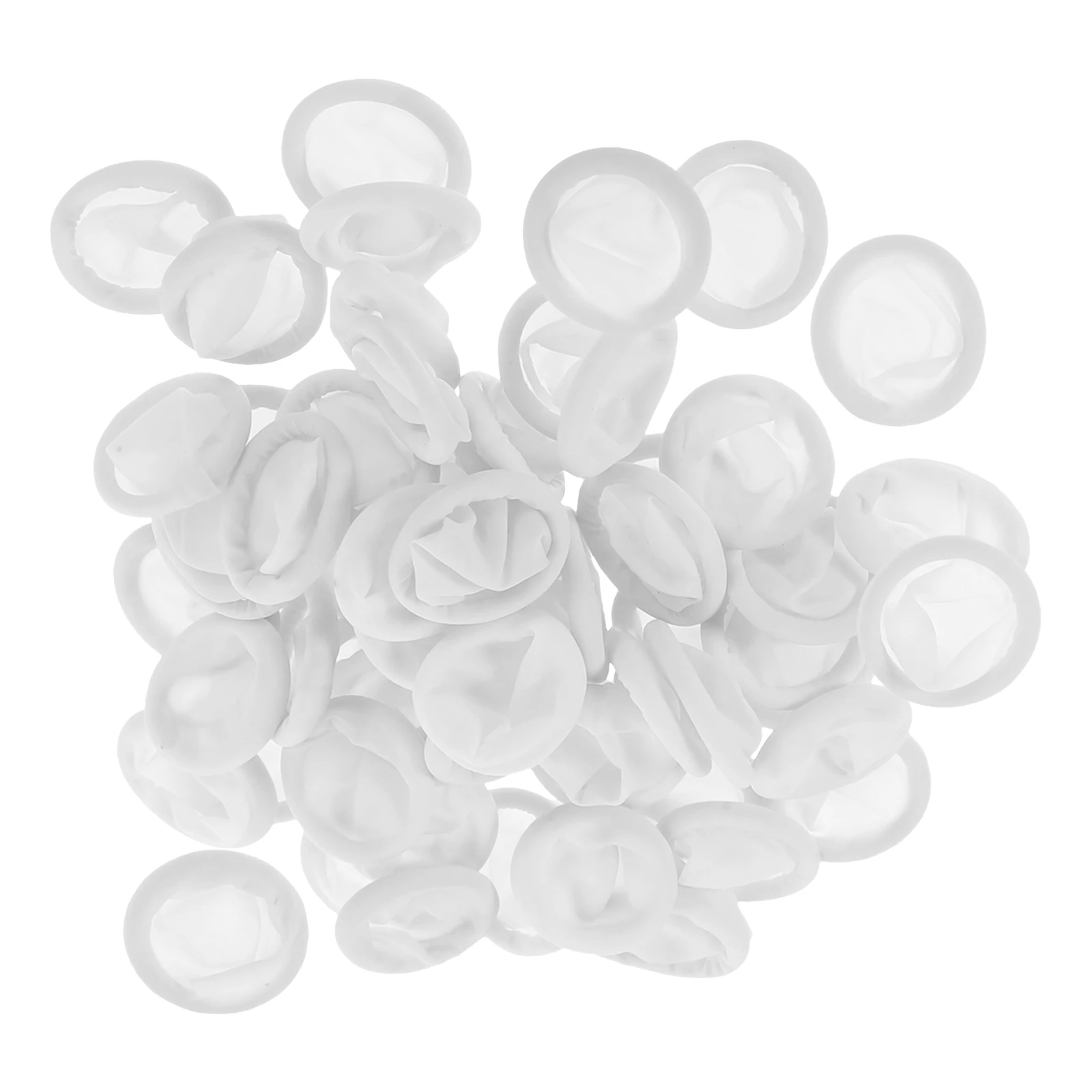 

100pcs Nitrile Finger Cots White Anti static Protective Covers for Electronics Industrial Use Gardening Typing Painting