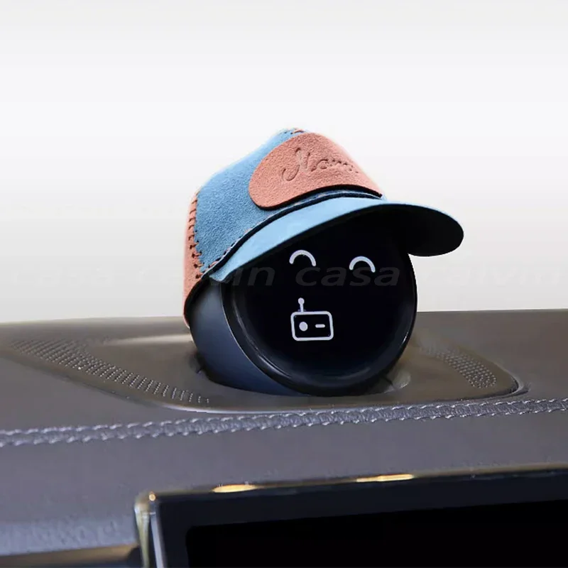 Car Nomi Suede Hat For Nio ET5 ET7 EL6 EL7 ES6 ES7 Hat Intelligent Robot Protection Anti-scratch Cap Cover Interior Accessories