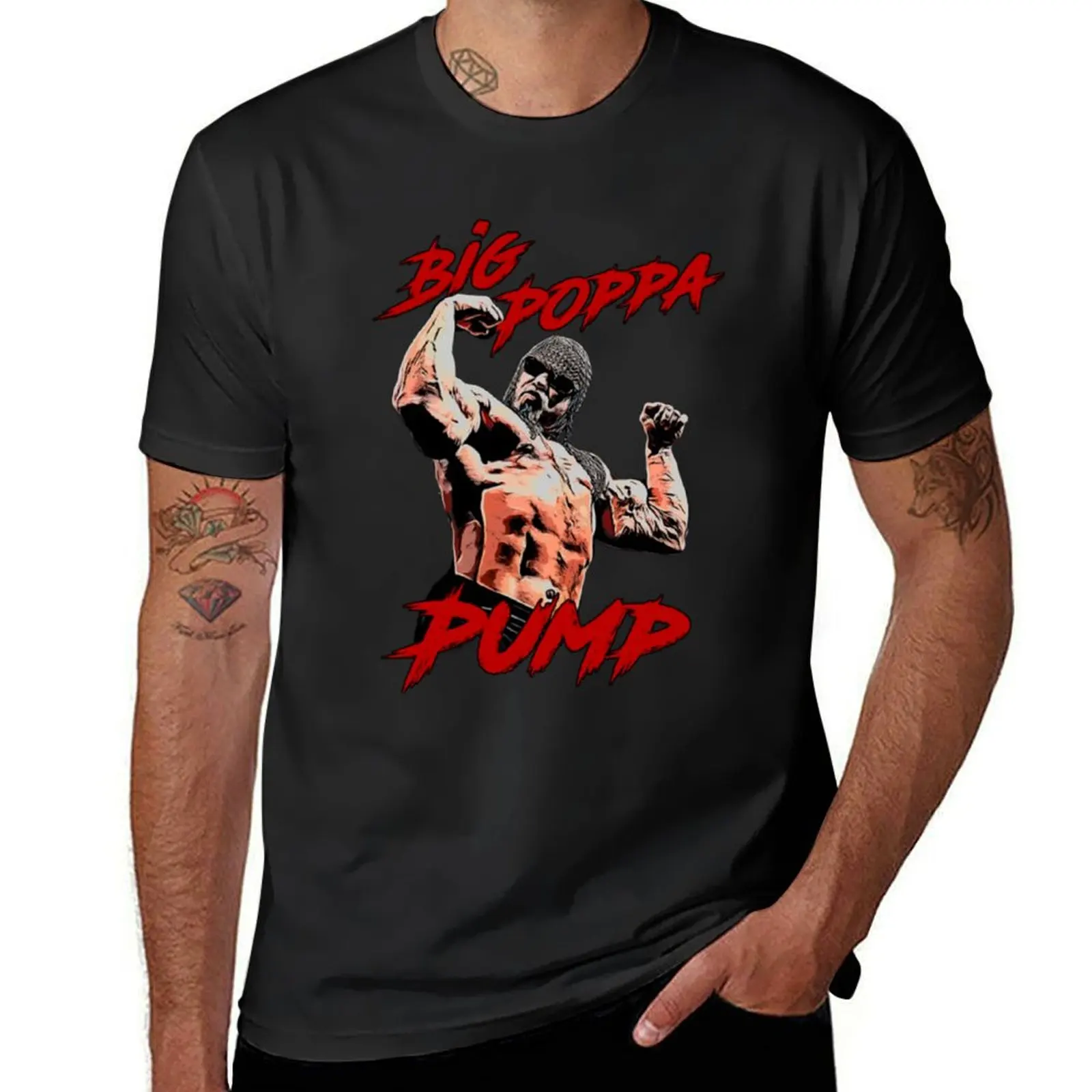 Big poppa pump T-Shirt customizeds sweat mens white t shirts