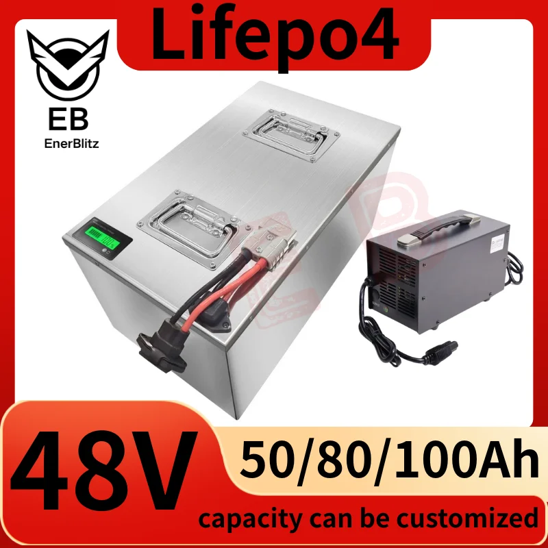 

EB 48V 50AH 80Ah 100Ah Lifepo4 lithium battery pack for Ryobi RM480e RM300e ZT480ex 300MV Zero Turn electric riding