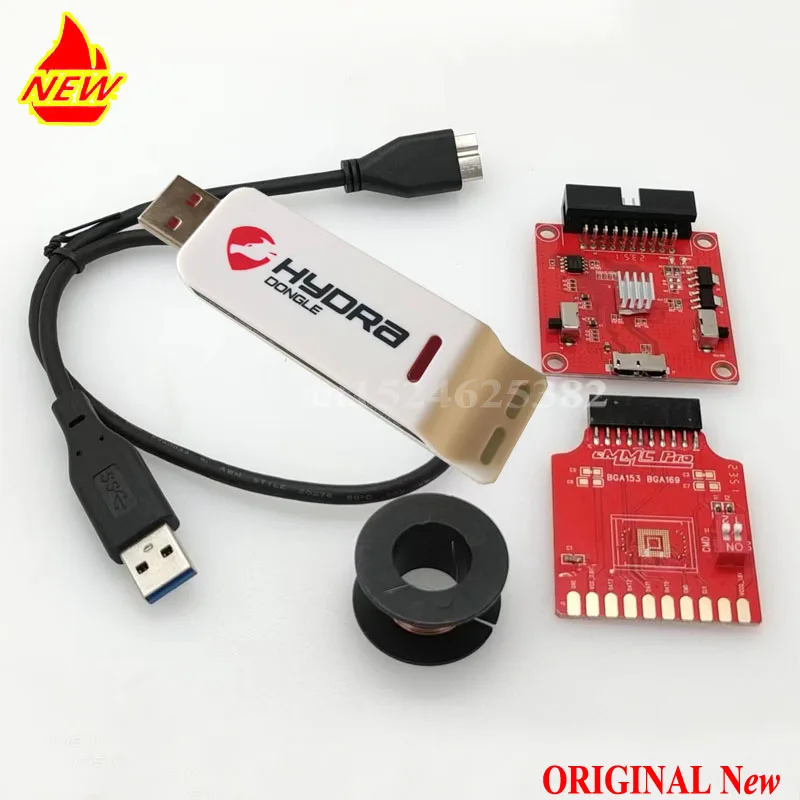 2024 ORIGINAL New Version Hydra Dongle And Hydra eMMC ISP Adapters Tool(eMMC ISP pinouts USB 3.0)BGA153,BGA169,BGA221,BGA162