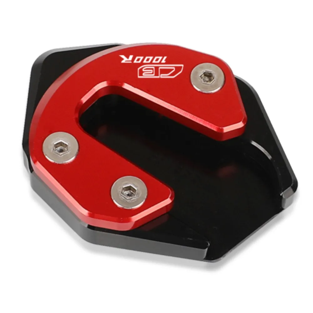 Kickstand Ampliar Extensão de Suporte Base Ampliada, Placa Lateral Stand Pad, Base Ampliada, Honda CB1000R 2018 2019 2020 2021 2022 2023