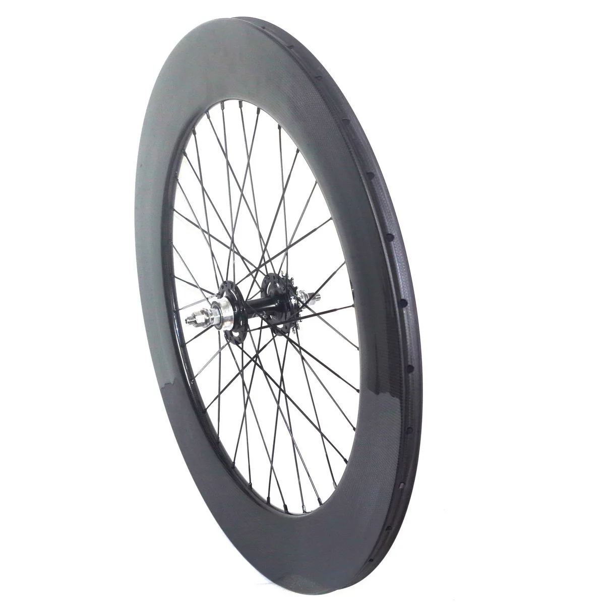 700C Track Bike Fixed Gear Carbon Wheelset Flipflop Hub Single Speed Bicycle Wheels 88mm Depth 25mm Width Clincher