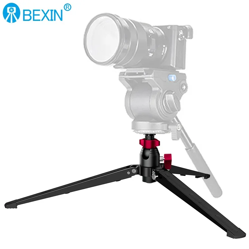

Aluminum Tripod Camera Desktop Tripod Stand Support Bracket Base 3/8 Screw Mounting for Monopods Ballhead