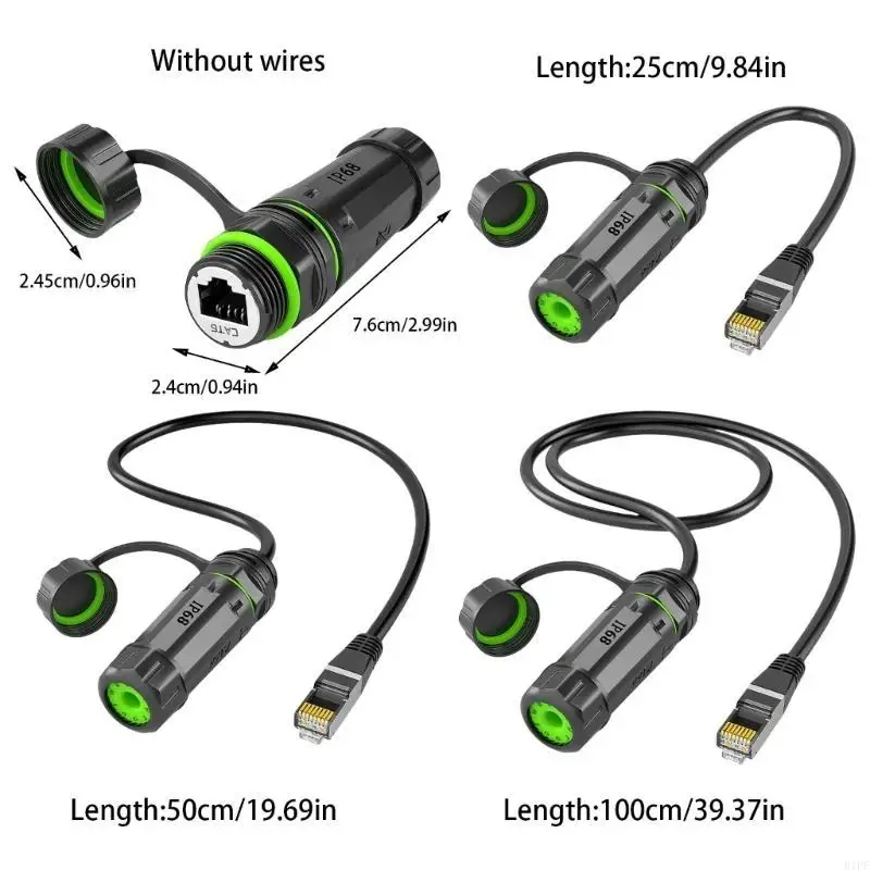 E1PF Couplador RJ45 RJ45 Conectores RJ45 Garantir proteções poeira