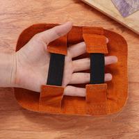 High Temperature Resistant Welding Gloves Pad Fireproof Thickening Aluminized Back Welding Hand Pad Cowhide Aluminum Foil